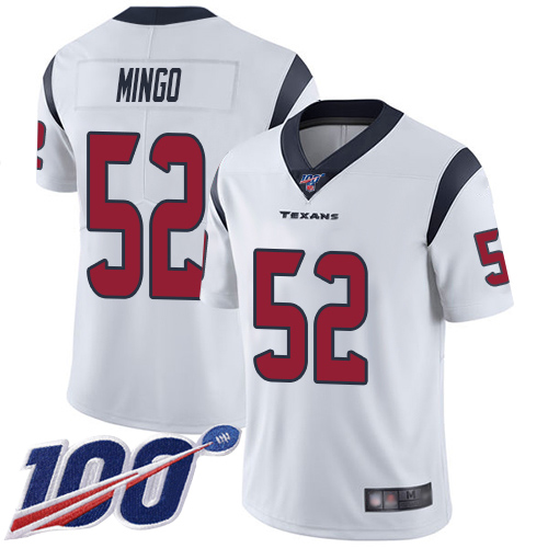 Houston Texans Limited White Men Barkevious Mingo Road Jersey NFL Football 52 100th Season Vapor Untouchable